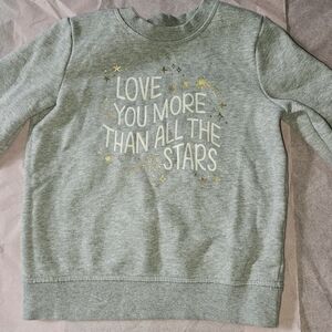 Cat & Jack Gray Sweatshirt with Gold Star Accents